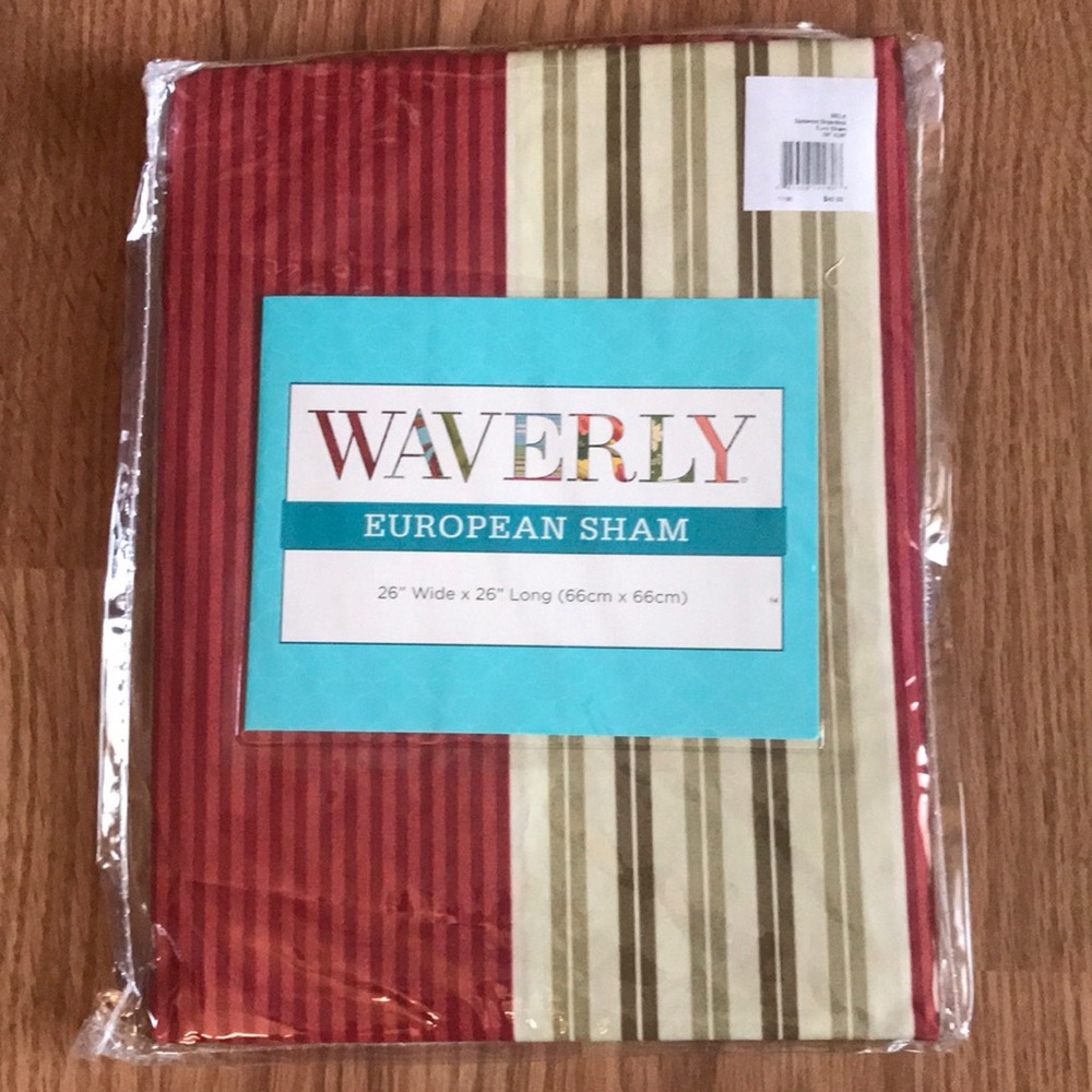 NWT Waverly European Sham Imperial Dress - Brick
